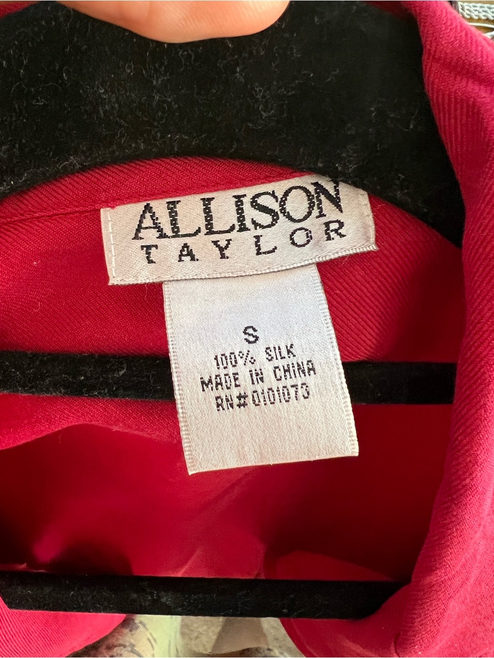 Allison Taylor Raspberry Red Button-Front Shirt - Picture 6 of 6